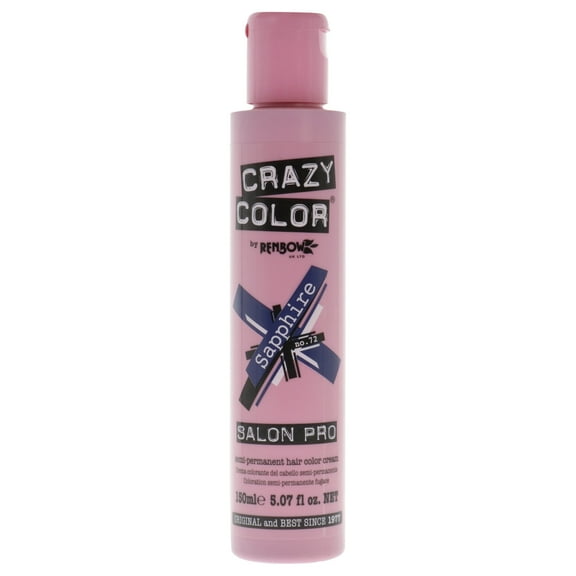 Crazy Color Crazy Color Salon Pro Semi Permanent Hair Color - 72 Sapphire , 5.07 oz Hair Color