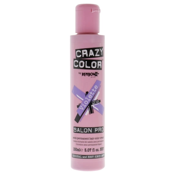 Crazy Color Salon Pro Semi Permanent Hair Color - 43 Violette, 5.07 oz Hair Color