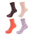 thumbnail image 1 of Crazy Colorful Multicolored Rainbow Cupcake Knobby Socks - 4 Pairs - Assortment 80, 1 of 7