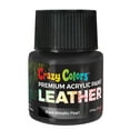 Crazy Colors Black Metallic Pearl Premium Acrylic Leather and Shoe