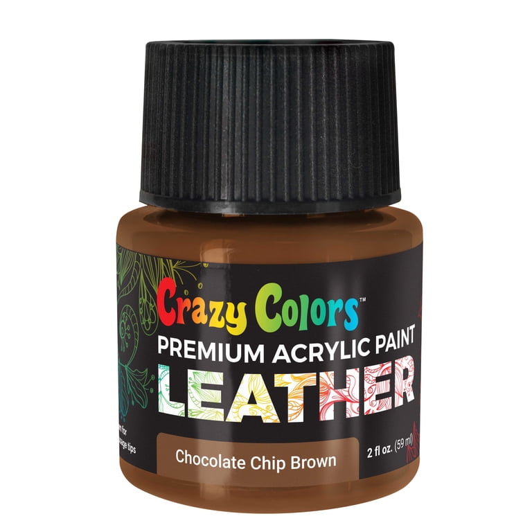 Crazy Colors Chocolate Chip Brown Premium Acrylic Leather and Shoe