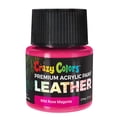 thumbnail image 1 of Crazy Colors Wild Rose Magenta Premium Acrylic Leather and Shoe Paint, 2 oz Bottle - Flexible, Crack, Scratch, Peel Resistant - Artist Create Custom Sneakers, Jackets, Bags, Purses, Furniture, 1 of 5