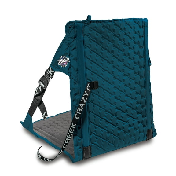Crazy Creek HEX 2.0 LongBack Packable Chair, Blue/Slate