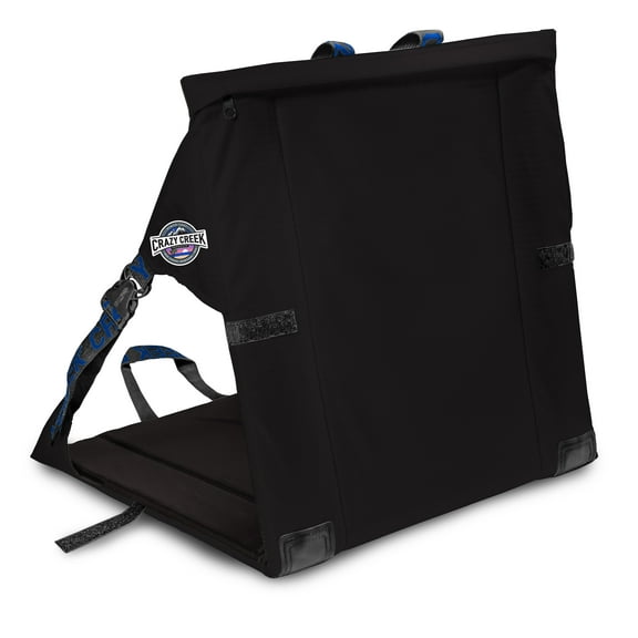 Crazy Creek Original Chair, Versatile and Water Proof, Black