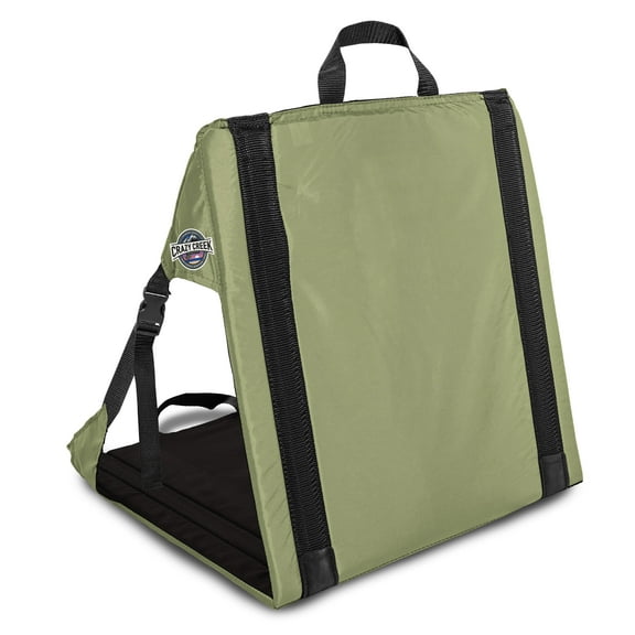 Crazy Creek The Chair, Adjustable and Water-Resistant, Sage/Black