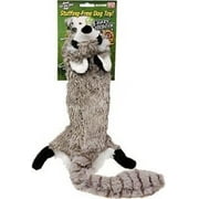 Crazy Critters Stuffing Free Dog Toy- Raccoon