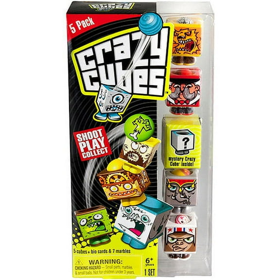 Crazy Cubes, Circus Theme, Set of 5