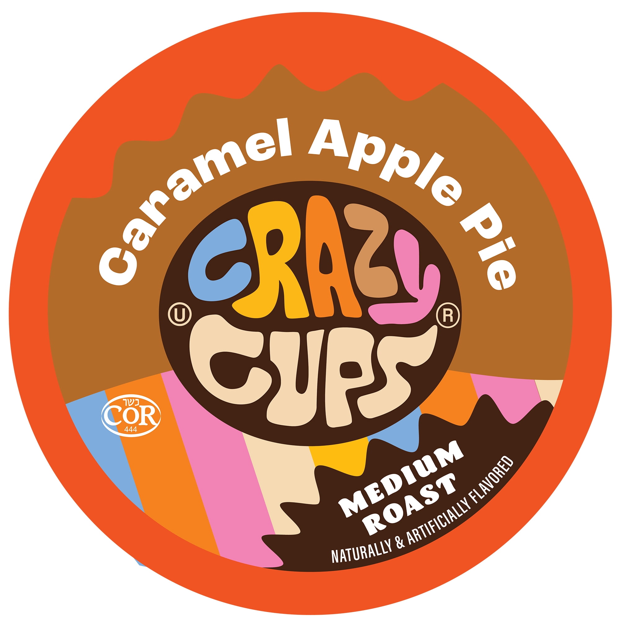 Crazy Cup Flavored Coffee Pods, Caramel Apple Pie Single Serve Coffee