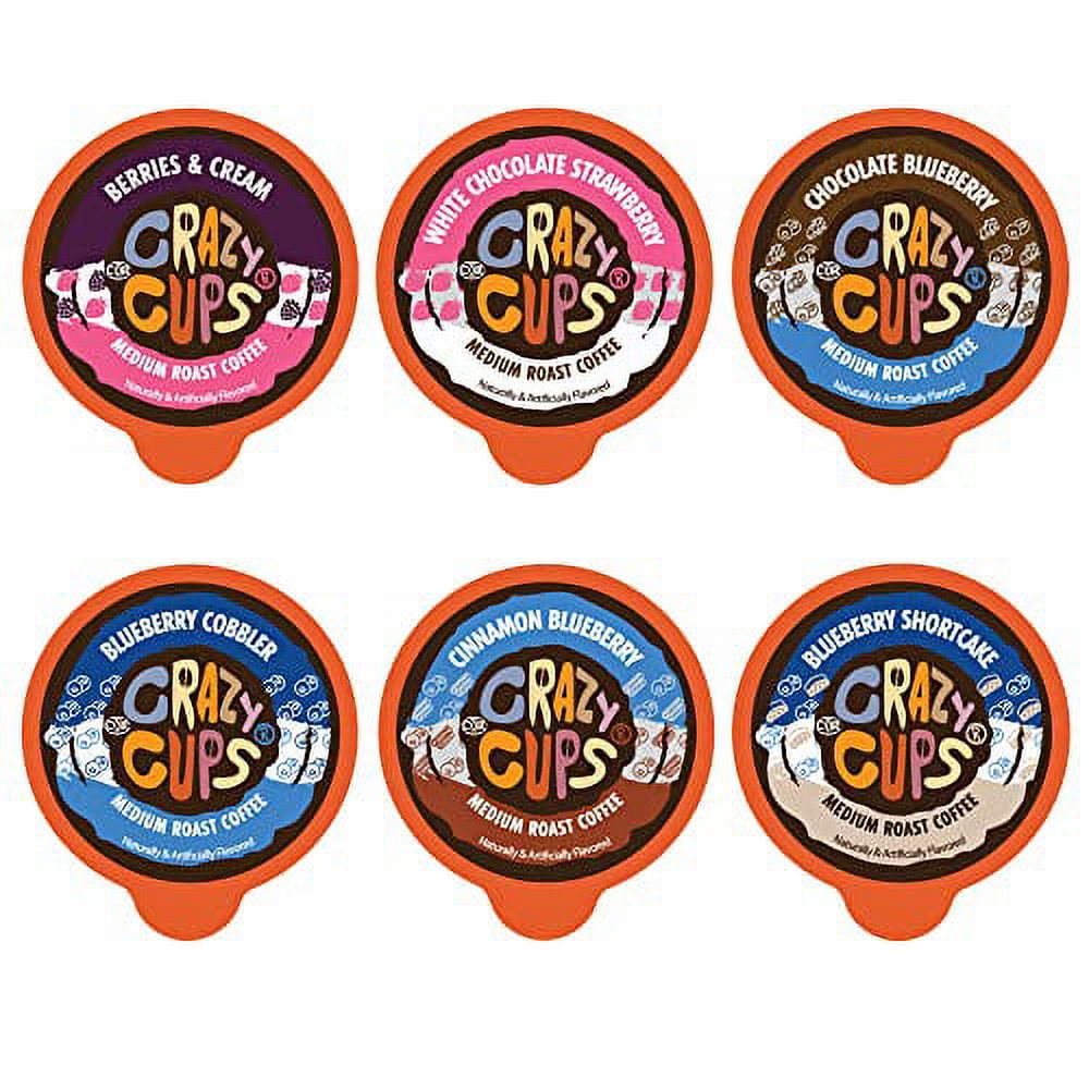 Crazy Cups Blueberry Coffee Pods Variety Pack, Magic Berries Flavored