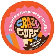 Crazy Cups Chocolate Raspberry Truffle Coffee Pods, Medium Roast, 22 Count for Keurig K-Cup Machines