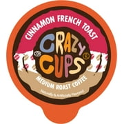 Crazy Cups Cinnamon French Toast Coffee Pods, Medium Roast, 22 Count for Keurig K-cup Machines