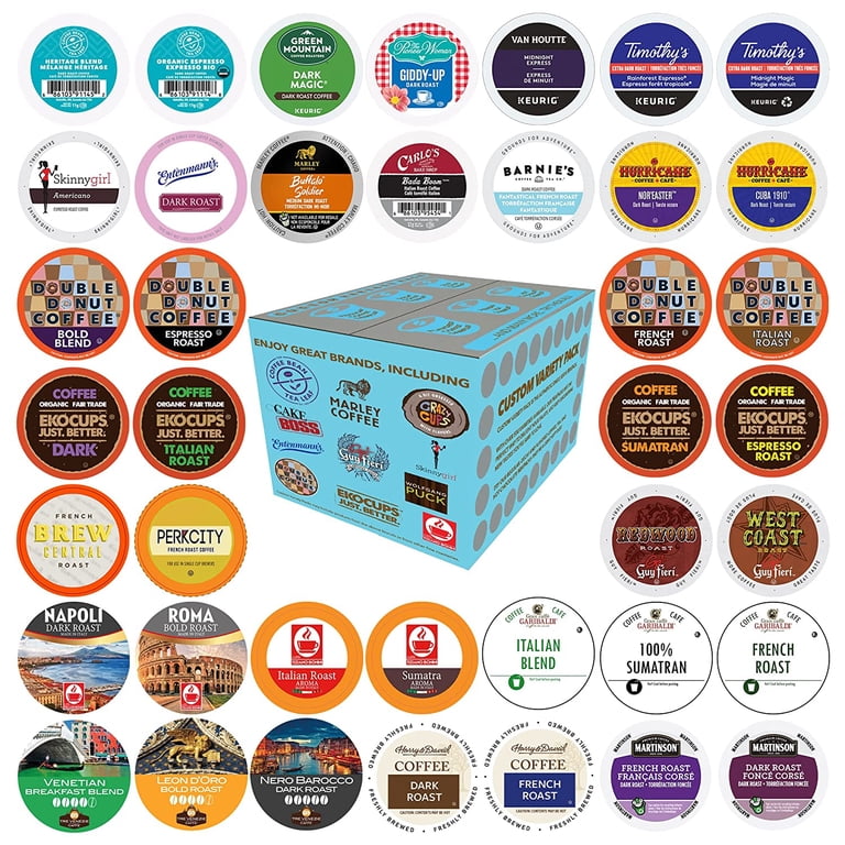 Crazy Cups Coffee Pod Variety Pack, Single Serve Cups, Original
