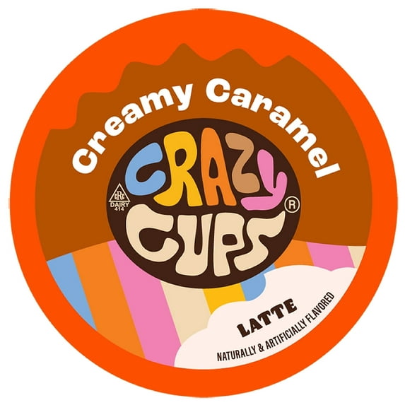 Crazy Cups Creamy Caramel Latte Pods, 22 Count