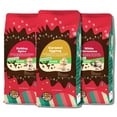 thumbnail image 1 of Crazy Cups Decaf Flavored Holiday Ground Coffee Variety Pack, Includes Decaffeinated Holiday Spice, White Christmas, Caramel Eggnog in 10 oz Bags, 3 Pack, 1 of 6