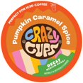 Crazy Cups Decaf Flavored Recyclable Single Serve Decaffeinated Pumpkin