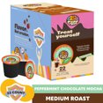 thumbnail image 1 of Crazy Cups Decaf Peppermint Chocolate Mocha Flavored Coffee pods, Single-Serve Medium Roast Coffee Cups for Keurig K-Cup Machines, Hot or Iced, 22 Count, 1 of 7