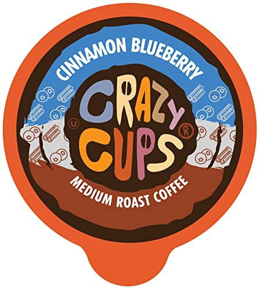 Crazy Cups Flavored Coffee Pods, Cinnamon Blueberry In Recyclable ...