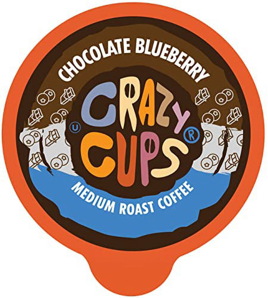 Crazy Cups Flavored Coffee Pods In Recyclable Single Serve For Keurig K Cups Machines, Chocolate