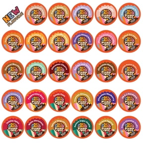 Crazy Cups Flavored Coffee Pods Variety Pack, 40 Count Premium Dessert Flavors, 30% More Coffee, 0 Calories, K-Cup Pods for Keurig Machines