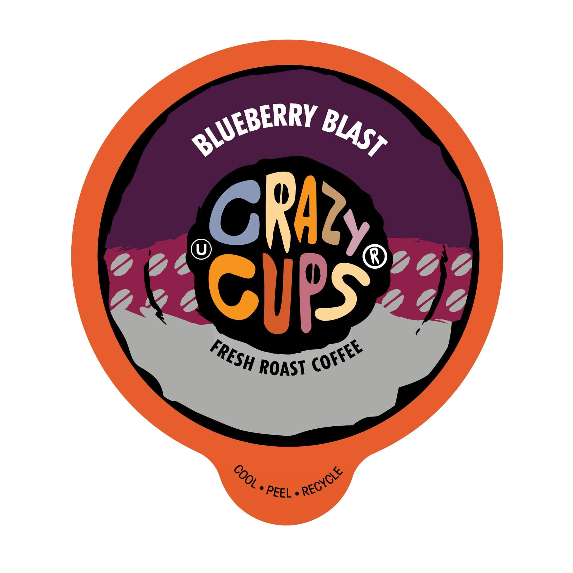 Crazy Cups Flavored Coffee, for the Keurig K Cups 2.0 Brewer, Blueberry Blast, 22 Count