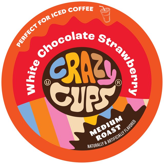 Crazy Cups Flavored Single Serve Hot or Iced Medium Roast Coffee for
