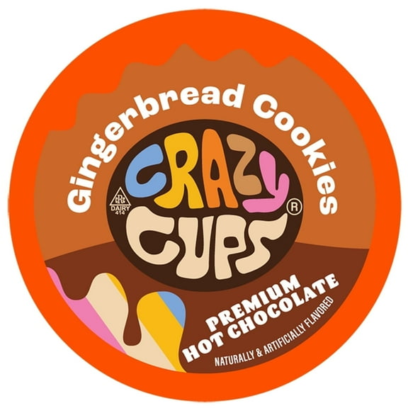 Crazy Cups Gingerbread Cookies Hot Cocoa Pods, 22 Count