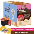 thumbnail image 1 of Crazy Cups White Chocolate Strawberry Medium Roast coffee pods, 22 count for Keurig K Cups Machines, 1 of 7