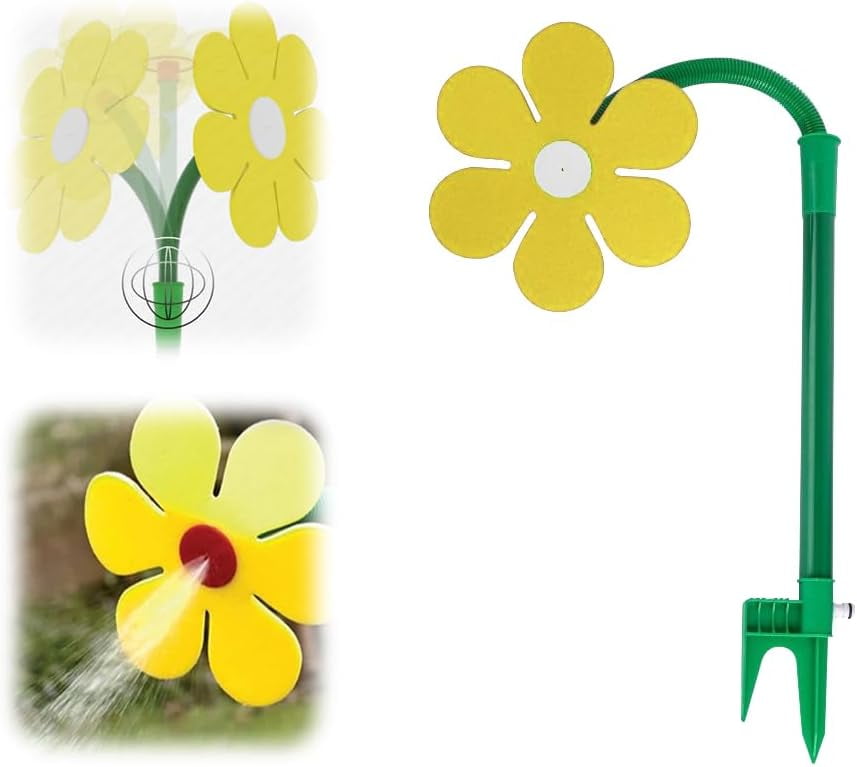 Tanzende Gießkanne Blume - Verrückte Daisy Sprinkler Für Gartenbewässerung Gelb