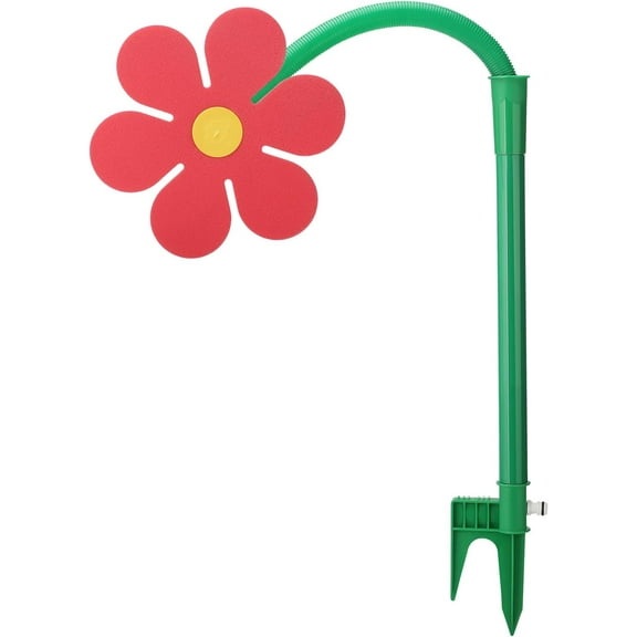 Crazy Daisy Sprinkler Shaped Garden Sprinkler 720° Rotating Garden Water Feature Sprinkler Dancing Moving Daisy Water Sprinkler for Garden Lawn(Pink)