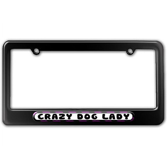 Crazy Dog Lady License Plate Frame