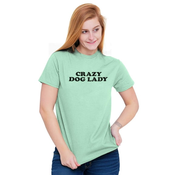 Crazy Dog Lady Puppy Lover Pet Owner Women's Plus Size Graphic Tee Brisco Brands 2X