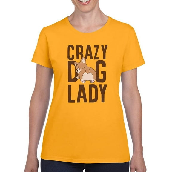 Crazy Dog Lady T-Shirt Women -Smartprints Designs, Female Small