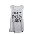thumbnail image 1 of Crazy Dog Lady Women's Fashion Sleeveless Muscle Workout Yoga Tank Top Sport Grey Large, 1 of 3