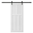 thumbnail image 1 of Crazy Elf 36" X 84" Five Panel Real Primed Door Slab, Diy Panel Door, Modern Interior Barn Door, Moisture-Proof, Anti-Deformation, Pre-Drilled Ready To Assemble, Suitable For Pre-Hung And Barn Door, 1 of 12