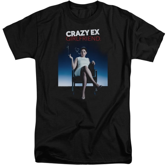 Crazy Ex Girlfriend Crazy Instinct Adult Tall T-Shirt 18/1 T-Shirt Black