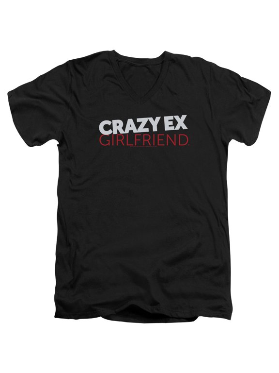Crazy Ex Girlfriend - Crazy Logo - Slim Fit V Neck Shirt - Large