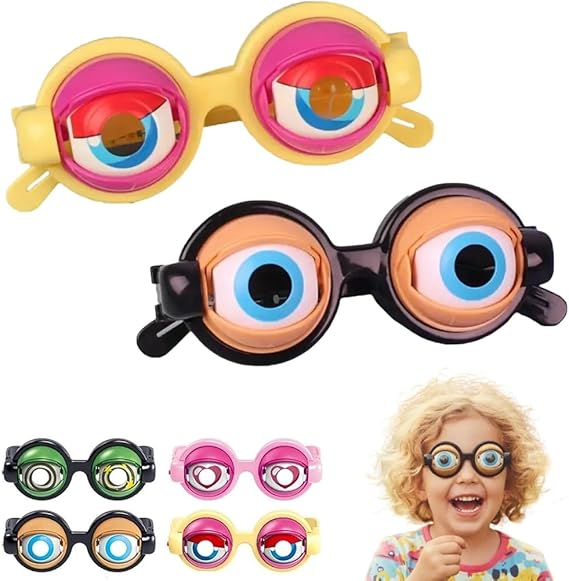 Crazy Eyes Glasses, Kinetic Crazy Eyes Glasses with Manual Blink Action ...