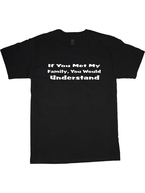 Crazy Family Tree Funny T-shirt Men's Big and Tall Graphic Tee