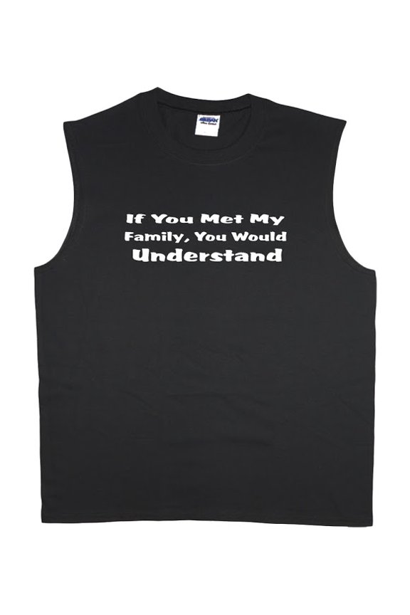 Crazy Family Tree Funny T-shirt Men's Muscle Tee