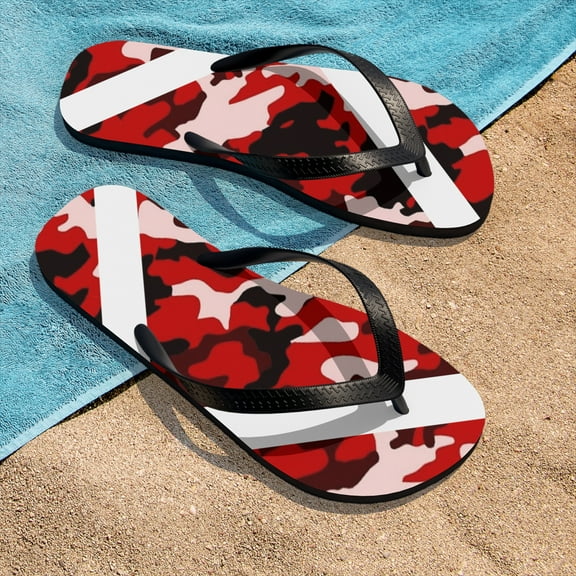 "Crazy For Camo" Unisex Flip-Flops