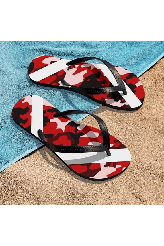 "Crazy For Camo" Unisex Flip-Flops