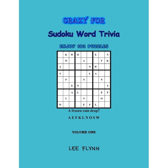 Sudoku Word Trivia Crazy For Sudoku Word Trivia: Volume One, Book 1, (Paperback)