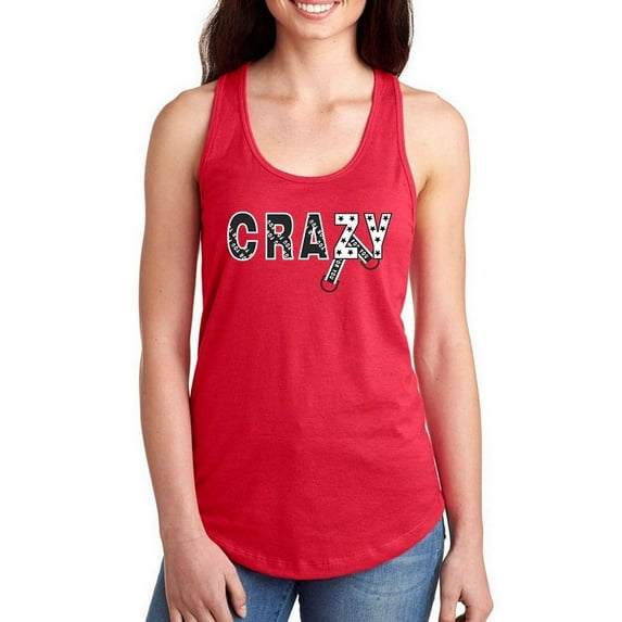 Crazy For You Banner Racerback Tank Women -Image by Shutterstock, Female Large