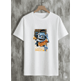 thumbnail image 1 of Crazy Frog Kids Headphones Ring Ding Music Fun Cartoon Style Unisex T-Shirt up to size 5XL, 1 of 2