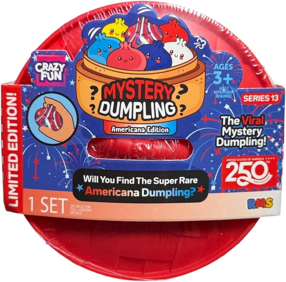 Crazy Fun RMS Americana Edition Mystery Squishy Dumpling