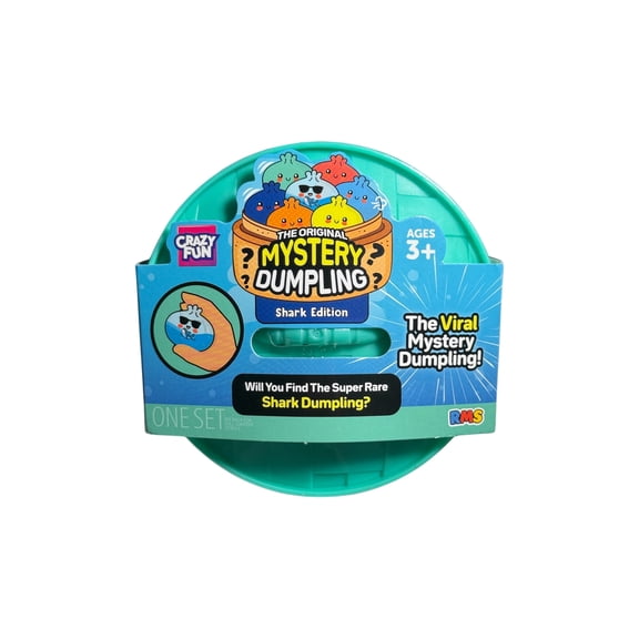 RMS Crazy Fun Mystery  Squishy Dumpling Shark Edition Squishy One Count