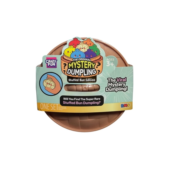 Crazy Fun Mystery Squishy Dumpling Stuffed Bun Edition - 1 Random Color