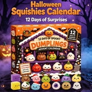 Crazy Fun RMS 2026 Halloween Dumpling Mystery Box Countdown Calendar, Daily Small Surprise Dumpling Set for Kids & Adults