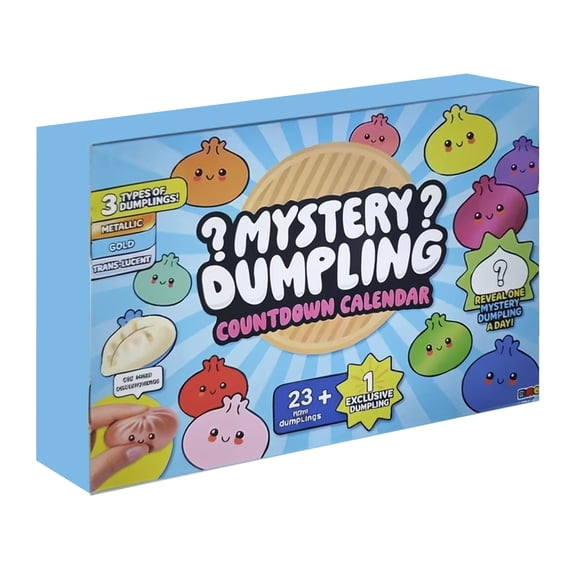 Crazy Fun RMS Dumpling Squishy Mystery Box Countdown Calendar, Daily Small Surprise Dumpling Set for Kids & Adults