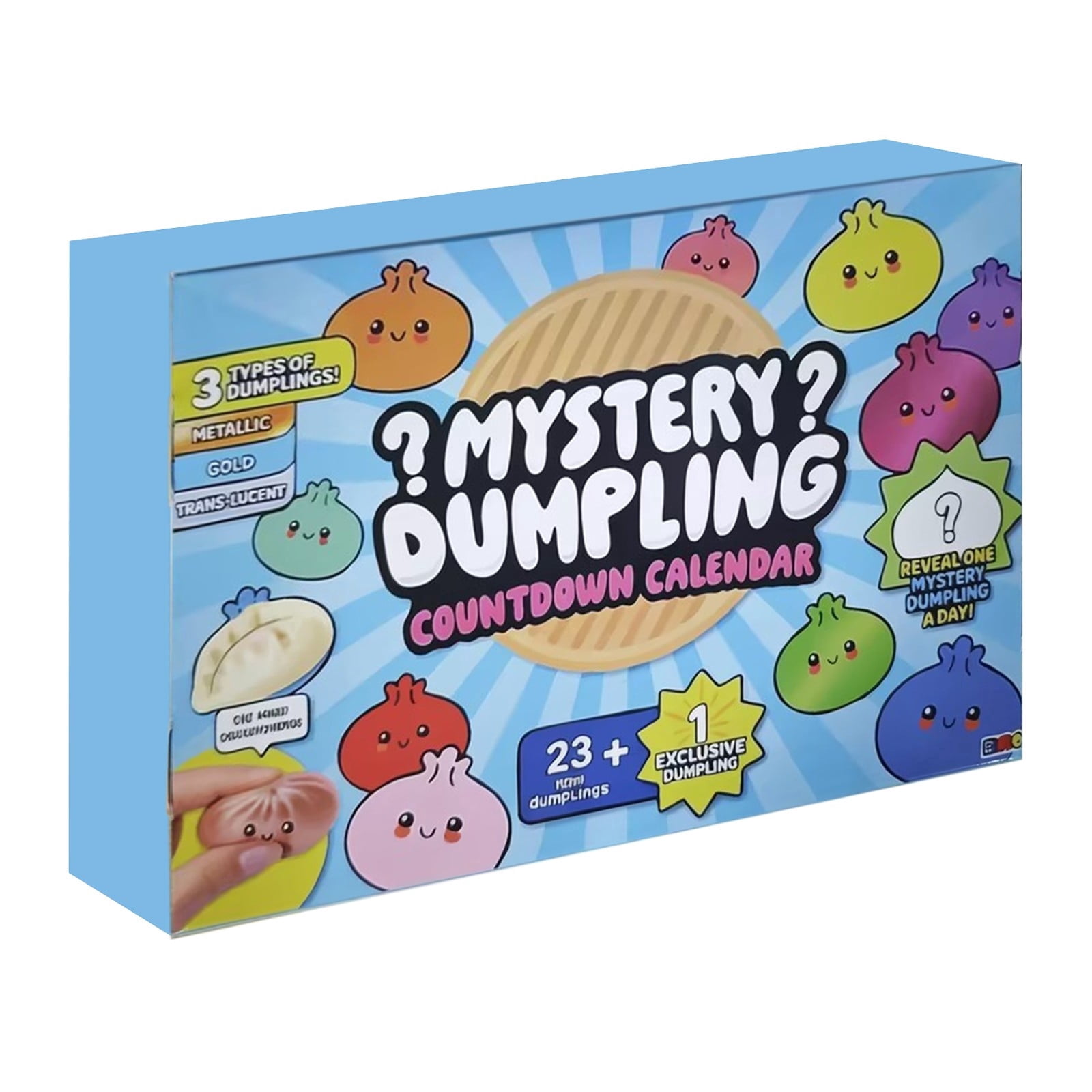 Crazy Fun RMS Dumpling Squishy Mystery Box Countdown Calendar, Daily Small Surprise Dumpling Set for Kids & Adults
